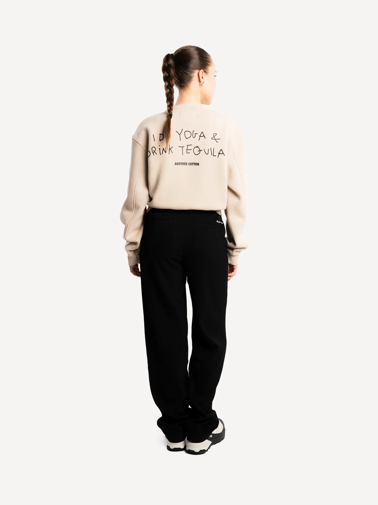 Yoga & Tequila Cropped Sweatshirt - Image 5
